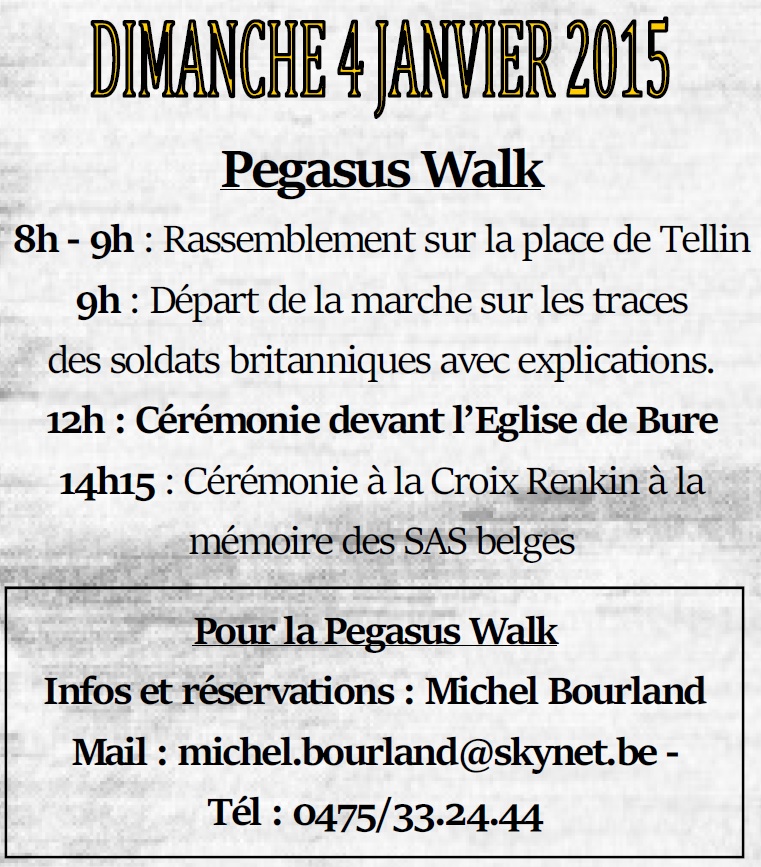 Bure : 70° anniversaire de la bataille de Bure : Pegasus Walk