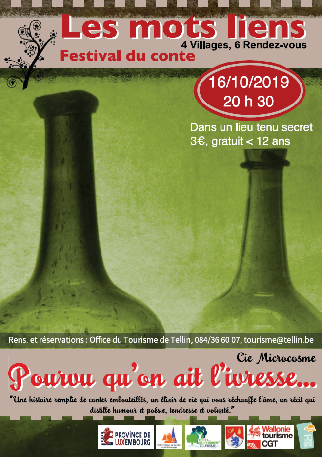 Festival du conte "Les Mots Liens" : Pourvu qu'on ait l'ivresse (Compagnie Microcosme)