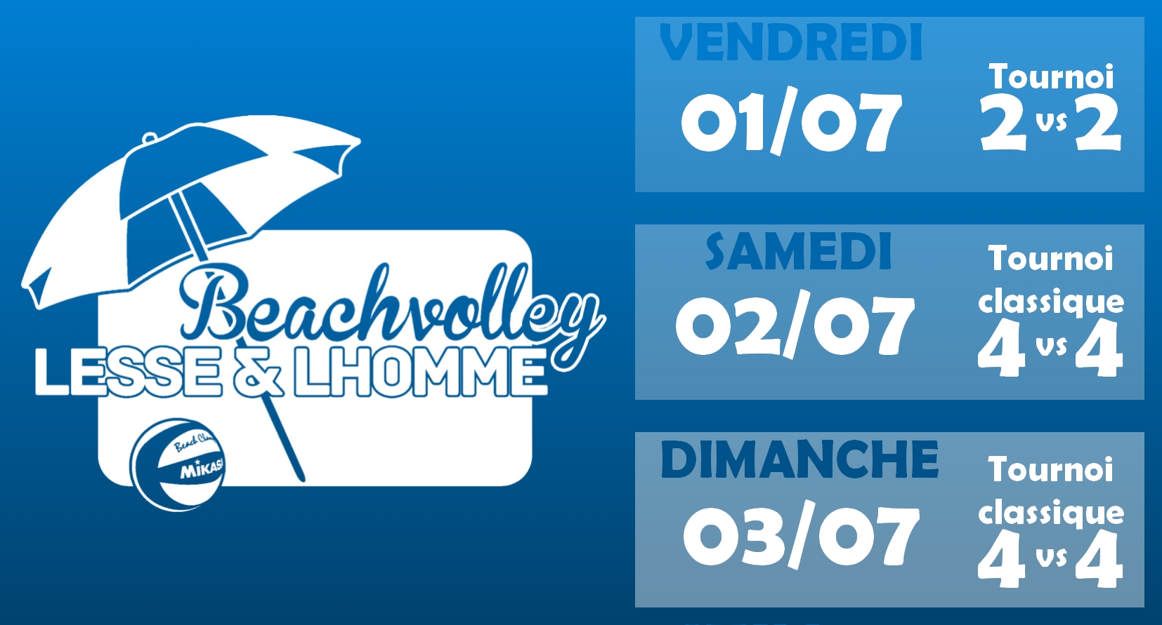  VBC Lesse et Lhomme - Tournoi de Beach Volley 